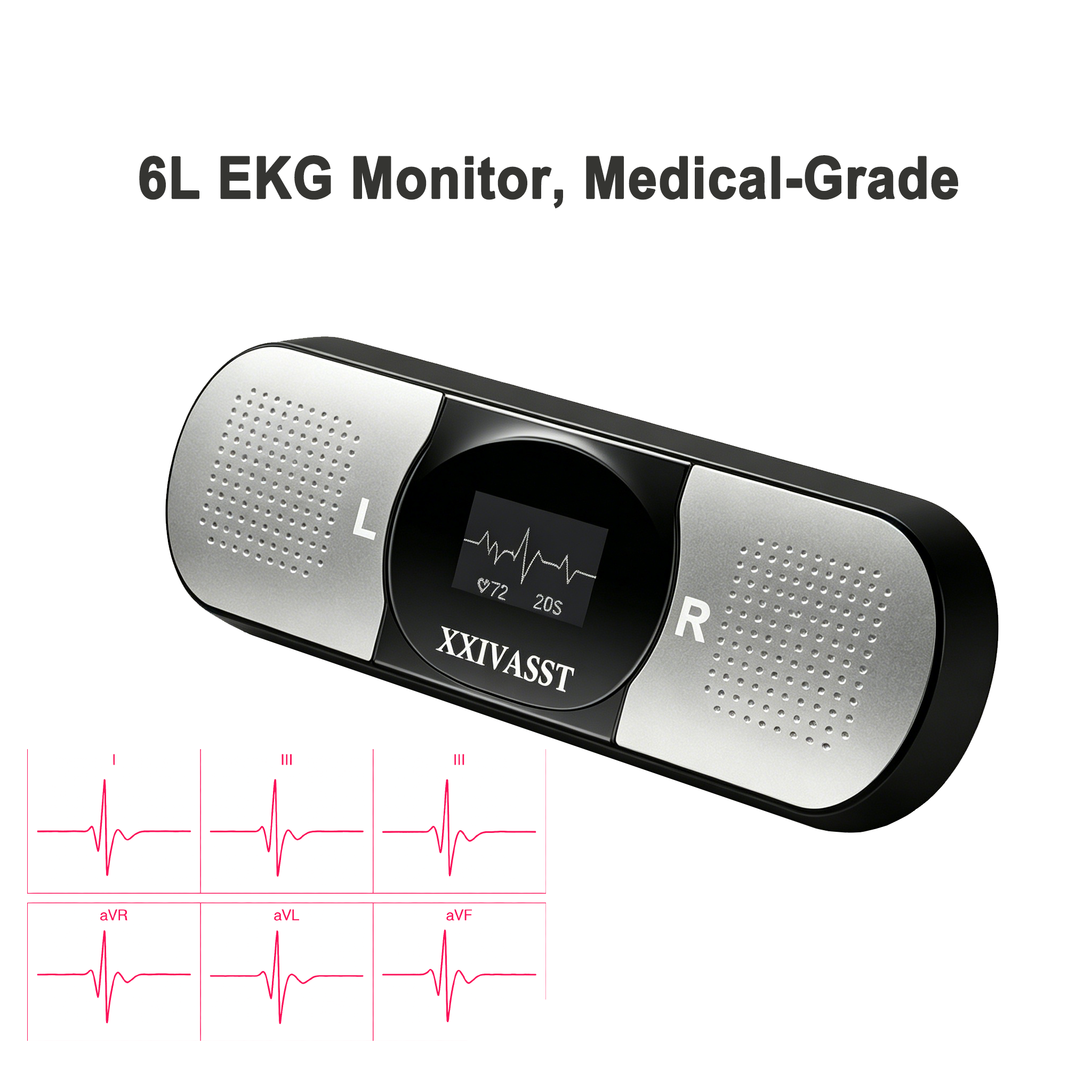 6-Lead Portable EKG Monitor